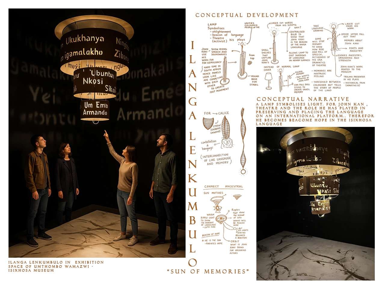 Presentation board: Ilanga Lenkumbulo, Sun of Memories