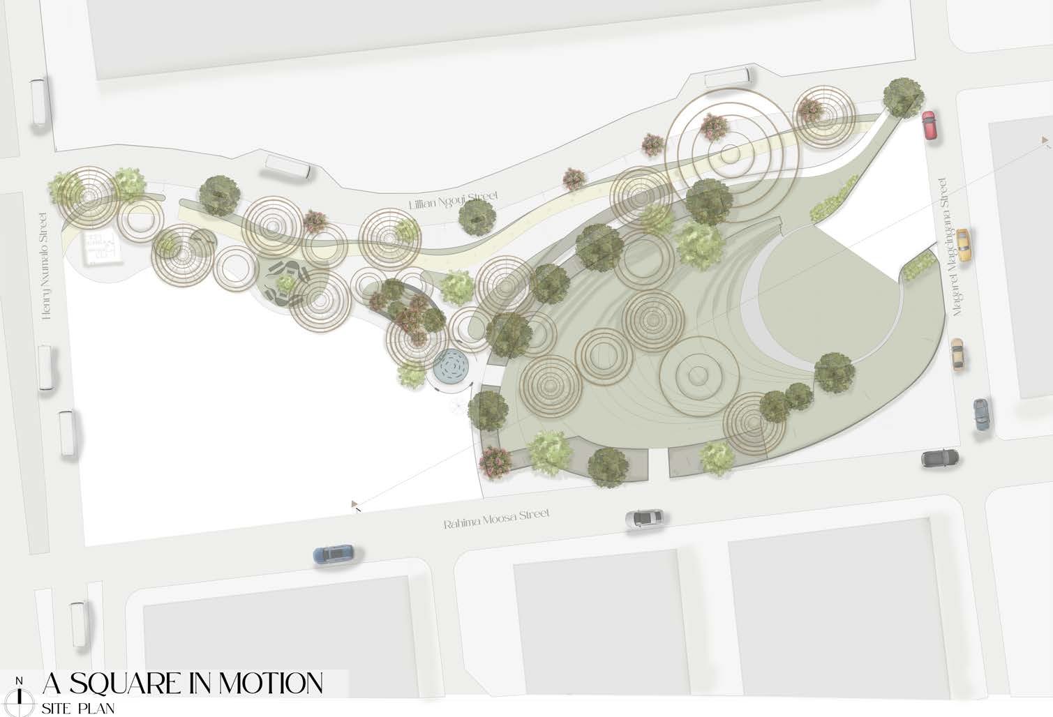Site plan: A Square in Motion