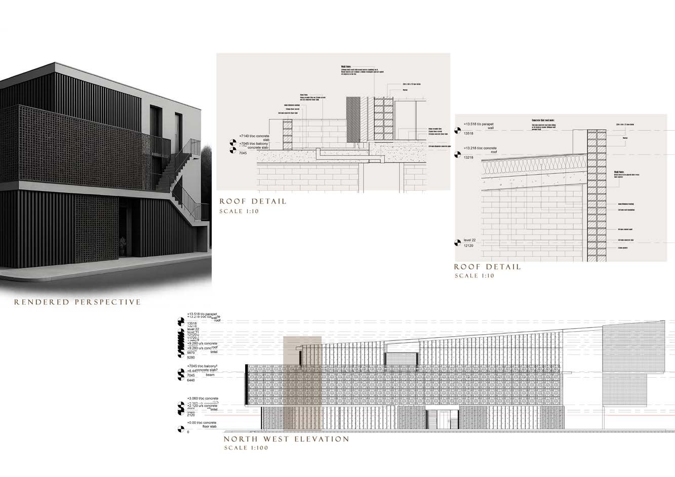 Elevation and section studies
